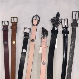 Bundle of skinny belts